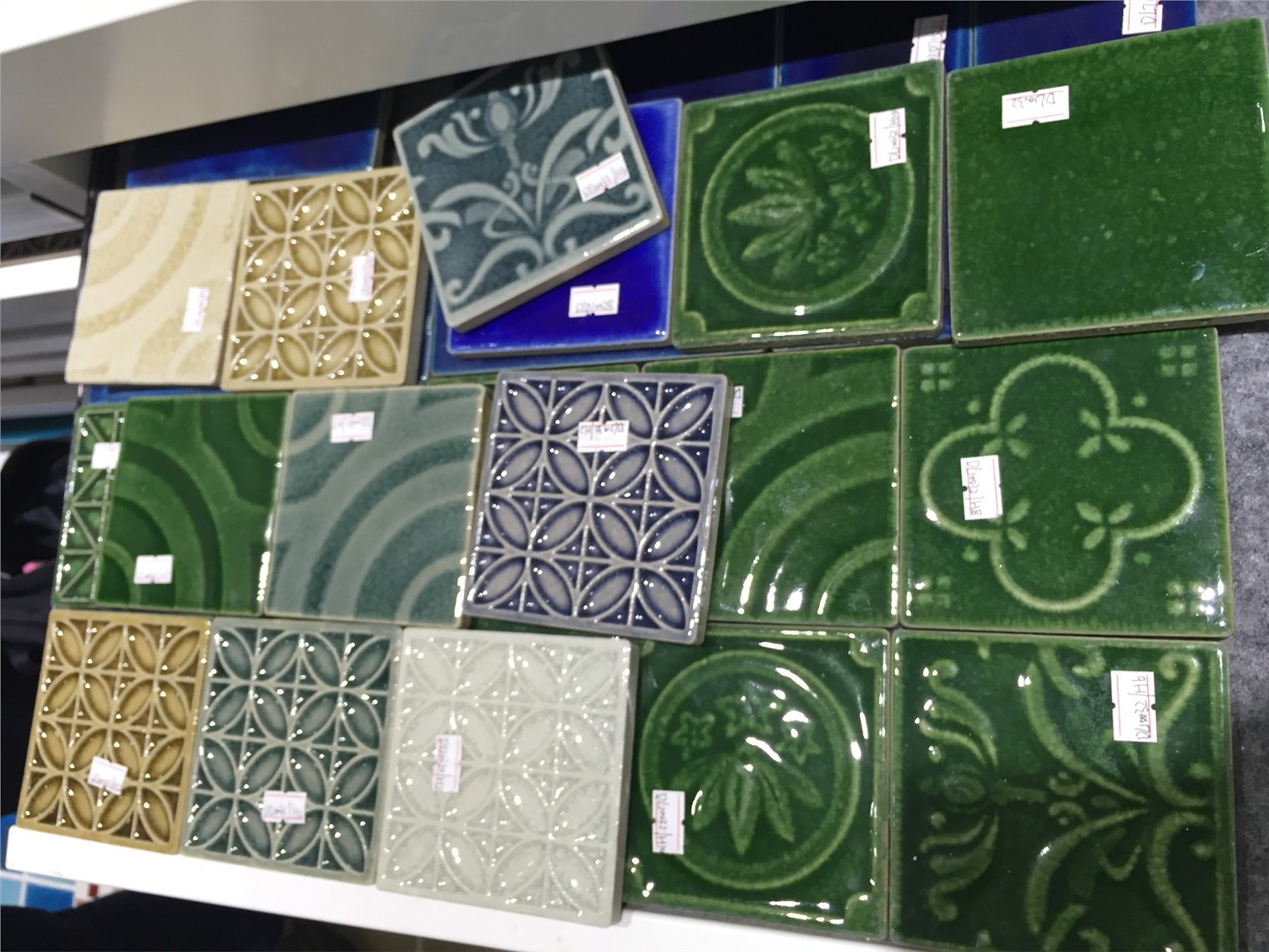 方形花紋手工磚